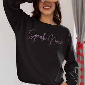 Speak Now Black Sweatshirt / Taylor Swift / Sweatshirt / Speak Now
